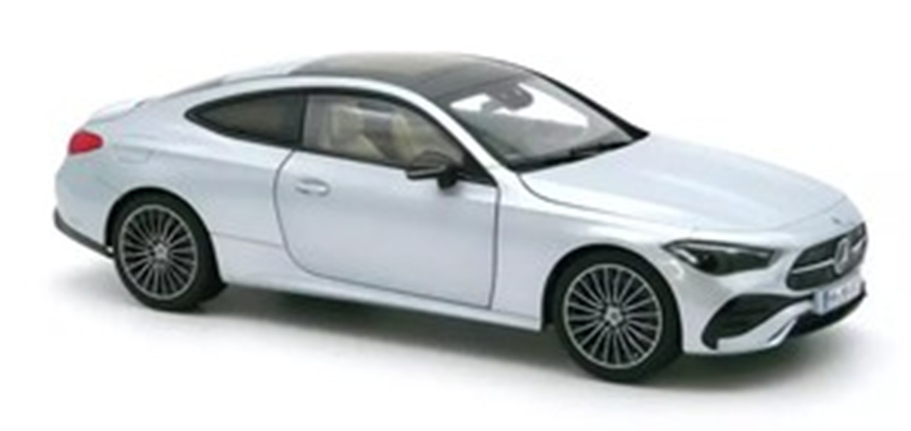 予約品　2026年7月頃　ミニカー　NOREV（ノレブ） ダイキャストモデル　1/18　183939　メルセデスベンツ MB CLE クーペ 2024 ハイテクシルバー　3551091839392