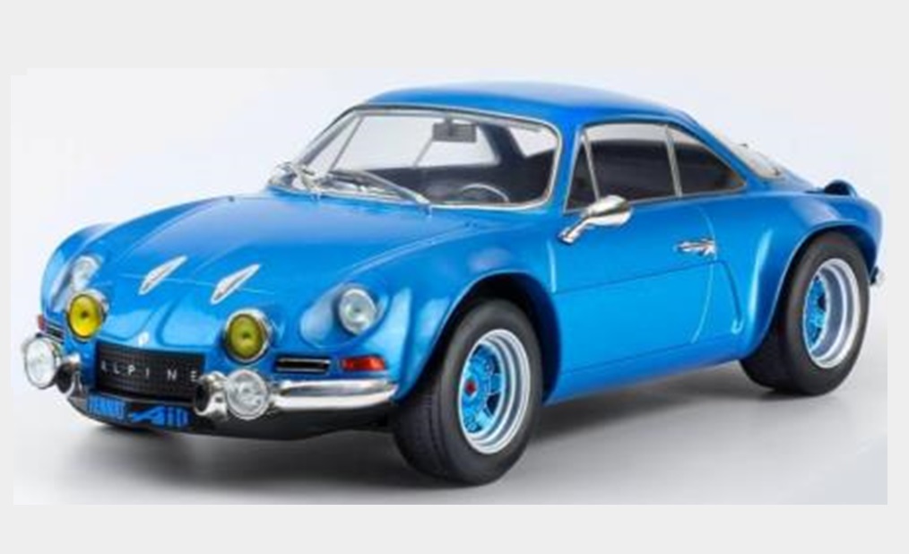 ミニカー　IXO(イクソ） 非開閉　ダイキャストモデル　1/18　18CMC006　ルノー アルピーヌ A 110 1973 ブルー