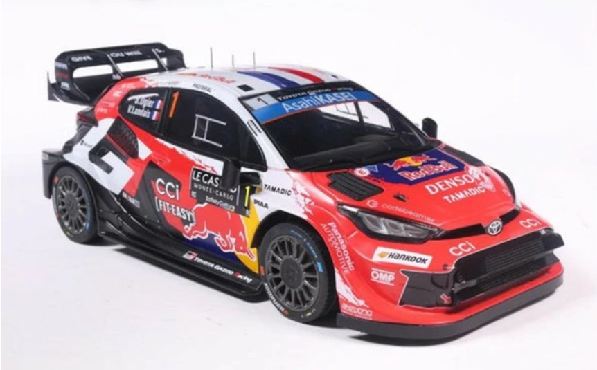 お取り寄せ予約品（特別受注形式）8月以降　ミニカー　IXO(イクソ)　ダイキャスト　1/18　18RMC269C　トヨタGRヤリス Toyota GR Yaris Rally1 Rallye Monte Carlo 2026年 #1, S.Ogier/V.Landais　4907981698379