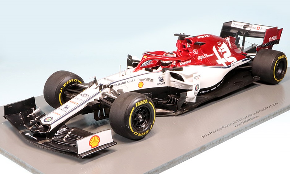 ミニカー　SPARK(スパーク) レジンモデル 1/18　18S452　Alfa Romeo Racing Sauber F1 Team No.7 TBC 2019 Alfa Romeo Racing C38 Kimi Raikkonen　9580006474520