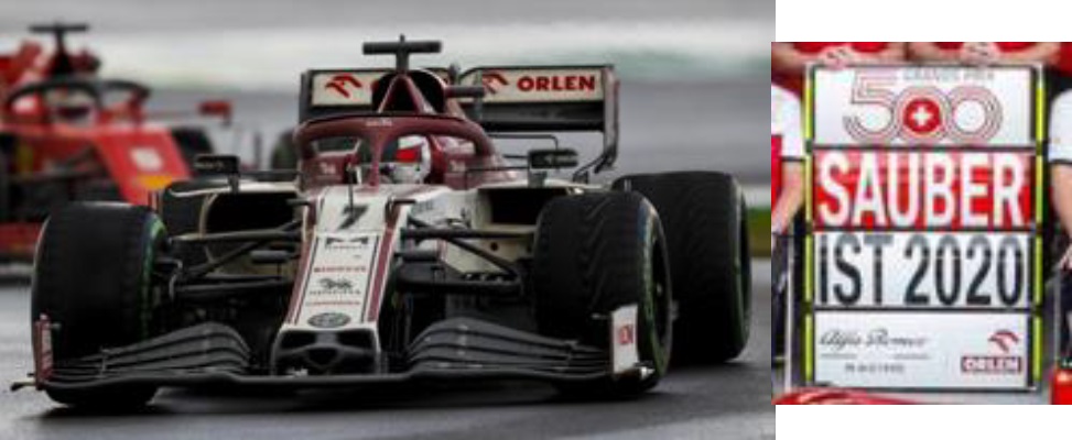 ミニカー SPARK(スパーク) レジンモデル 1/18　18S568　Alfa Romeo Racing ORLEN C39 No.7 Turkish GP 2020 Sauber 500th Race With Pit Board  Kimi Raikkonen　9580006475688