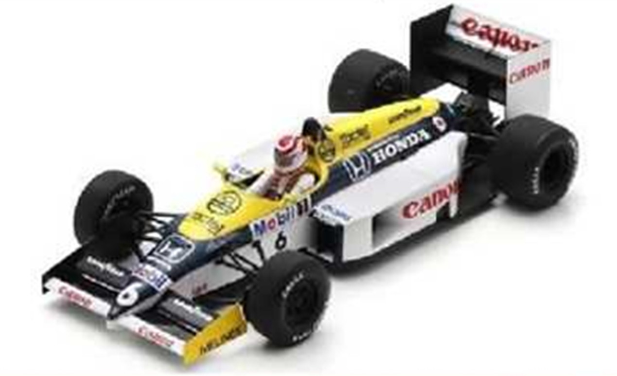 予約品　2026年1月頃　ミニカー　Spark（スパーク）　1/18　18S737　Williams FW11 No.6 優勝 Brazil GP 1986 Nelson Piquet　9580006477378