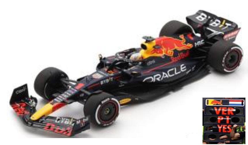 ミニカー　SPARK(スパーク) レジンモデル 1/18　18S754　レッドブル Oracle Red Bull Racing RB18 No.1 Oracle Red Bull Racing 優勝 Saudi Arabian GP 2022 (With Pit Board) Max Verstappen　9580006477545