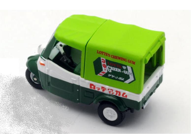 ミニカー　トミーテック　1/64　274322　LV-143a ダイハツ ミゼット ロッテ仕様 （緑）　4543736274322