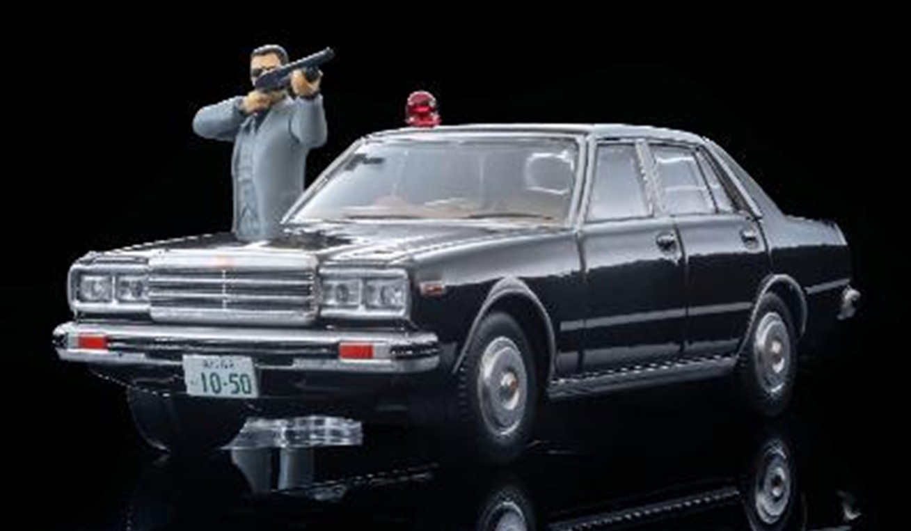 予約品　12月頃　ミニカー　トミーテック　トミカビンテージ　1/64　339489　ＬＶ－Ｎ　ムービースタ―ズ０５　西部警察 日産 ローレル ２０００ＳＧＬ－Ｅ 大門圭介フィギュア付　4543736339489