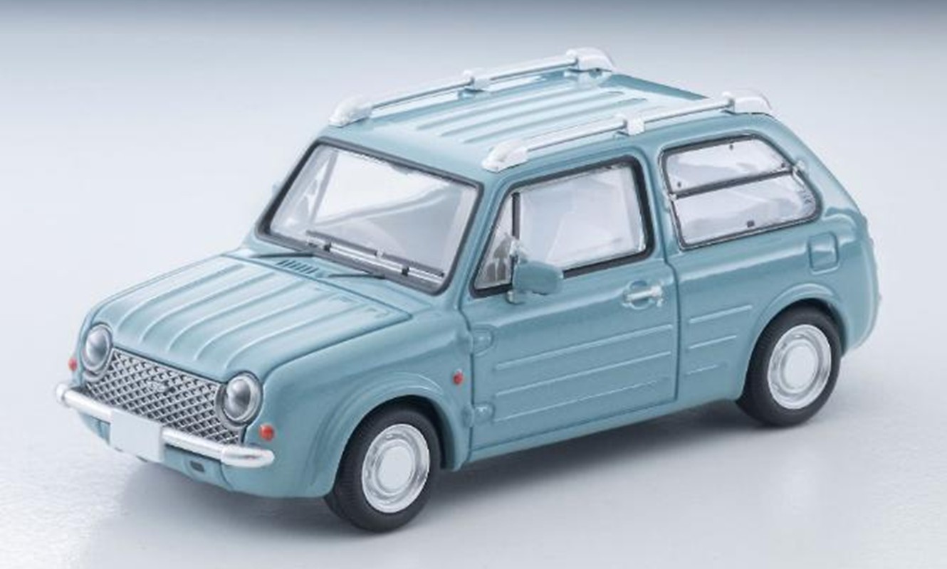 予約品　11月頃　ミニカー　トミーテック　トミカビンテージ　1/64　340027　ＬＶ－Ｎ３７９ａ 日産 ＰＡＯ（アクアグレー） １９８９年式　4543736340027