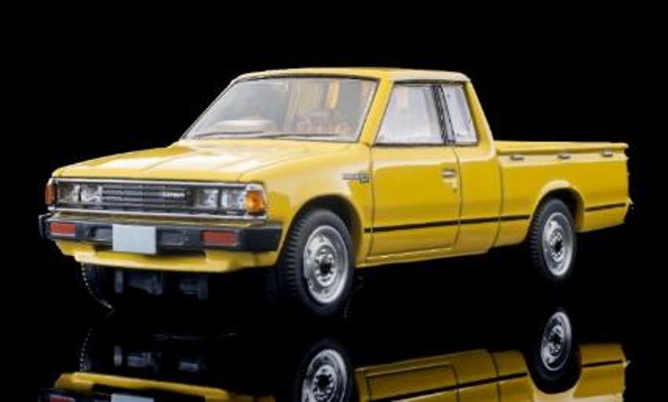 予約品　2027年2月頃　ミニカー　トミーテック　トミカビンテージ　1/64　341871　ＬＶ－Ｎ３７３ｂ　ダットサン トラック キングキャブ ＧＬ（黄）８３年式　4543736341871