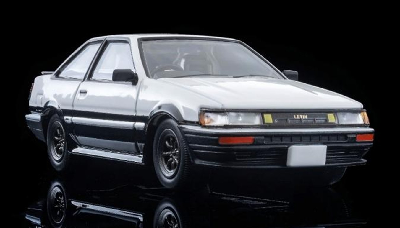 予約品　2027年1月頃　ミニカー　トミーテック　トミカビンテージ　1/64　342069　ＬＶ－Ｎ３０４ｄ　トヨタ　カローラレビン　２ドア　ＧＴ－ＡＰＥＸ　ＲＳワタナベホイール装着車（白／黒）８５年式　4543736342069