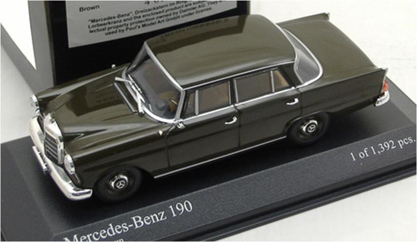 ミニカー　MINICHAMPS 1/43 400037202 メルセデス ベンツ 190 （Ｗ110） 1961 ブラウン