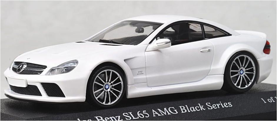 ミニカー　MINICHAMPS 1/43　400038222　メルセデスベンツ SL65 AMG ブラックシリーズ （R230） 2009 （マットホワイト）