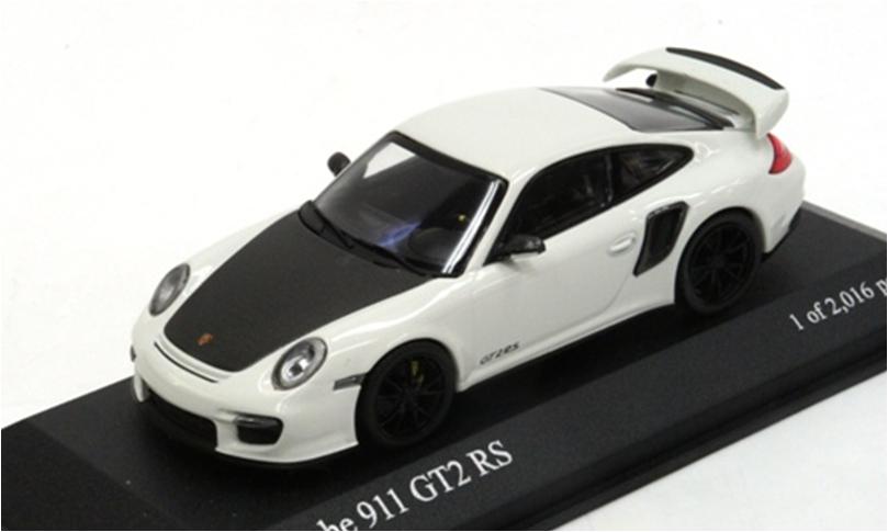 ミニカー　MINICHAMPS　1/43　400069400　ポルシェ911 （997-2） ＧＴ2 ＲＳ 2010 ホワイト