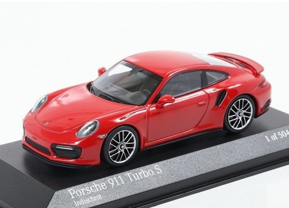 ミニカー　MINICHAMPS　1/43　410067170　ポルシェ 911 (991.2) ターボ S 2017 レッド