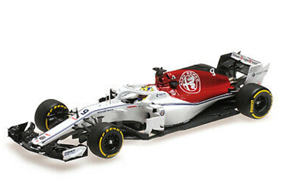 ミニカー　ミニチャンプス　レジンモデル　1/43　417180409　アルファ ロメオ ザウバー F1 チーム フェラーリ C37 マーカス・エリクソン アゼルバイジャンGP 2018