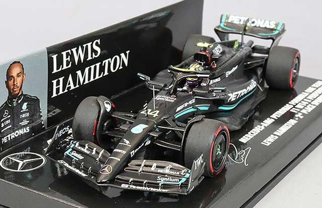 ミニカー　MINICHAMPS（ミニチャンプス） レジンモデル　1/43　417230844　メルセデス-AMG ペトロナス フォーミュラ ワン チーム F1 W14 E  パフォーマンス ルイス・ハミルトン スペインGP 2023 2位入賞　4012138775732