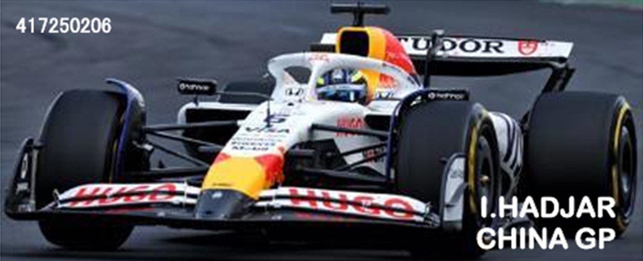 予約品　11月以降順次　ミニカー　MINICHAMPS（ミニチャンプス）　レジンモデル　1/43　417250206　ビザ キャッシュ RB F1チーム VCARB 02 イサック・ハジャール  中国GP 2025　4012138788329