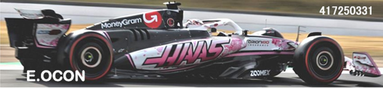 予約品　12月頃　ミニカー　MINICHAMPS（ミニチャンプス） レジンモデル　1/43　417250331　マネーグラム ハース F1チーム VF-25 エステバン・オコン 日本GP 2025　4012138788855