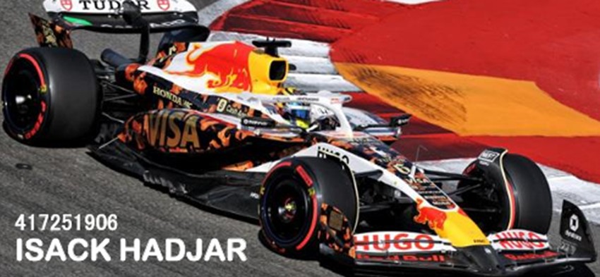 予約品　2026年6月頃　ミニカー　MINICHAMPS（ミニチャンプス） レジンモデル　1/43　417251906　ビザ キャッシュ RB F1チーム VCARB 02 イサック・ハジャール オースティンGP 2025　4012138791084