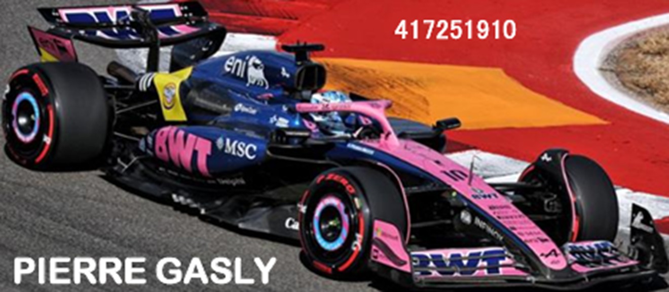 予約品　2026年6月頃　ミニカー　MINICHAMPS（ミニチャンプス） レジンモデル　1/43　417251910　BWT アルピーヌ F1チーム A525 ピエール・ガスリー オースティンGP 2025　4012138791190