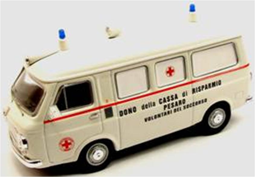 ミニカー　RIO 1/43　4324 フィアット　238　救急車　（1969）　ペーザロ