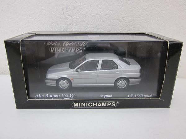 レア品　絶版品　限定品　ミニカー　MINICHAMPS 1/43 433120405 アルファロメオ　155　Q4　Argento シルバー　1008個限定