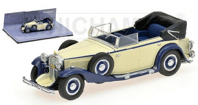 ミニカー　MNICHAMPS 1/43 436039408　マイバッハ ツェッペリン 1932 ホワイト/ブルー