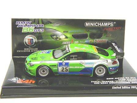 ミニカー　ミニチャンプス 1/43  437092625　BMW　アルピナ　B6 GT3 #25 STUCK/REBHAN/SCHALL/ENGELS ニュル2009（レジンモデル）