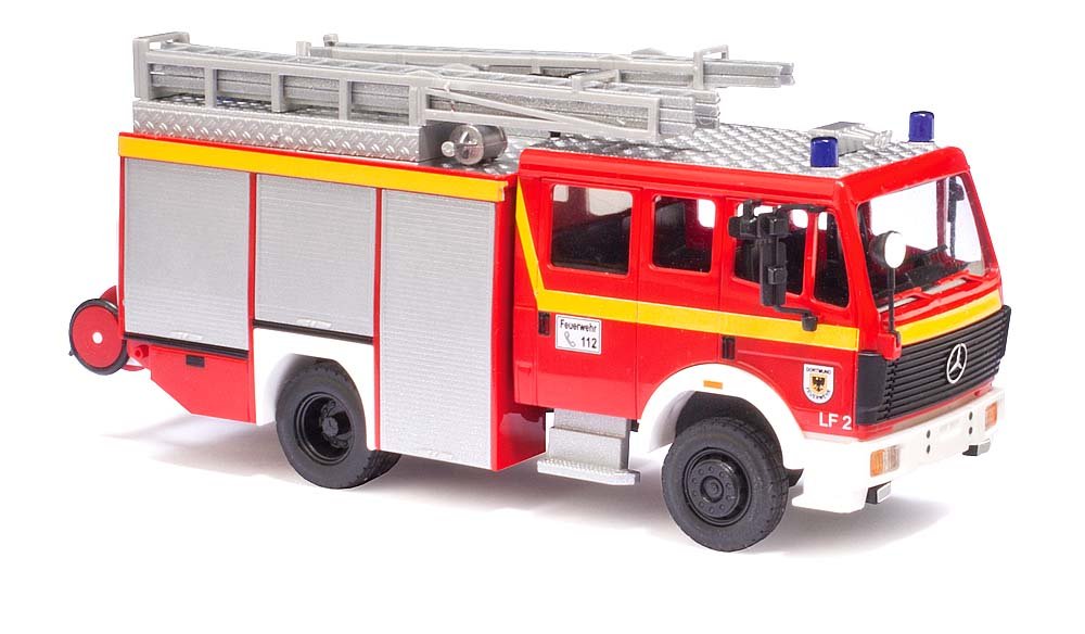 ミニカー　BUSCH  1/87　43855　メルセデスベンツMK88 1222 消防車 “Dortmund”
