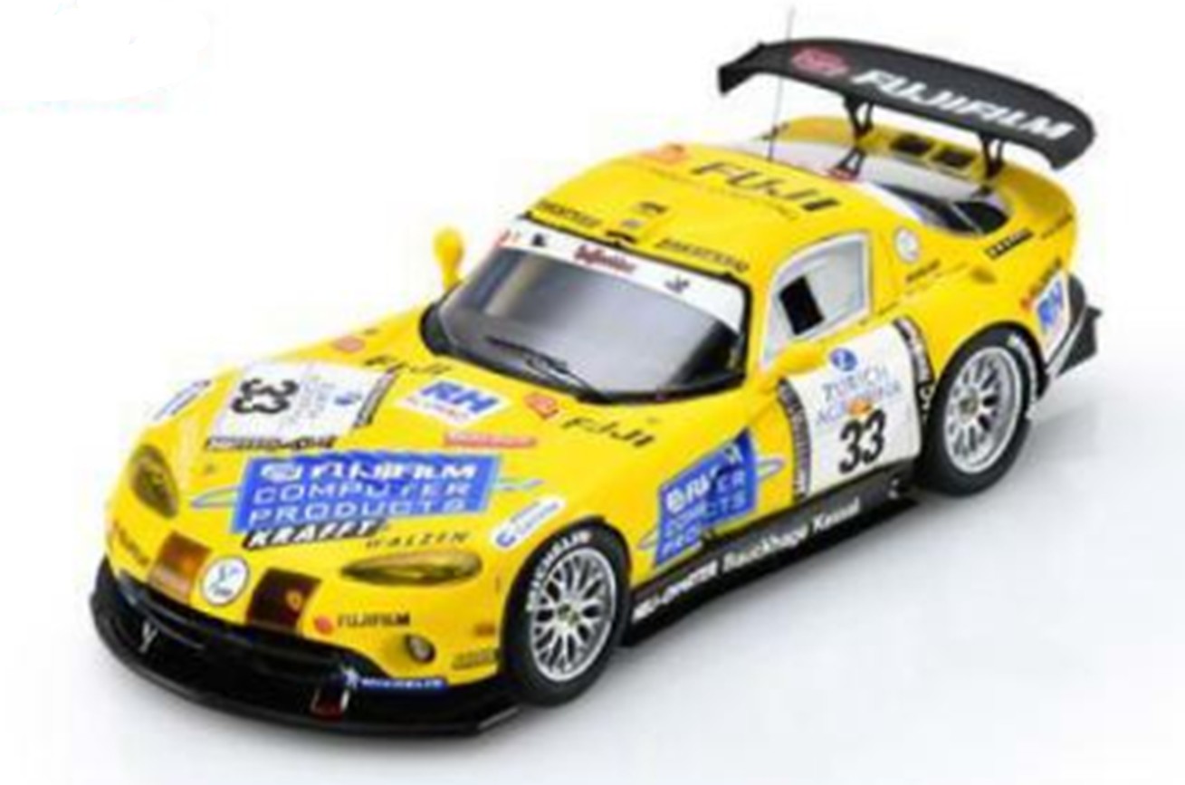 予約品　10月頃　ミニカー　Spark　レジンモデル　1/43　43NUR2001　Chrysler Viper GTS-R No.33 Zakspeed Motorsport 優勝 Nurburgring 24H 2001 P. Zakowski M. Bartels P. Lamy　9581677430013