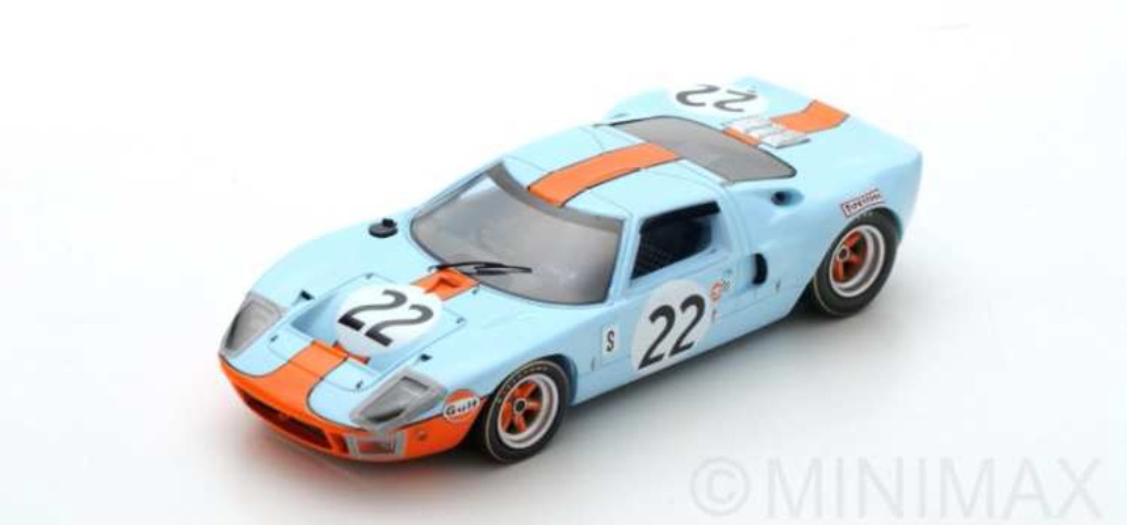 ミニカー　SPARK(スパーク) レジンモデル 1/43　43SE69　Ford GT40 No.22 優勝 12 Hours of Sebring 1969  J. Ickx - J. Oliver　9580006120694