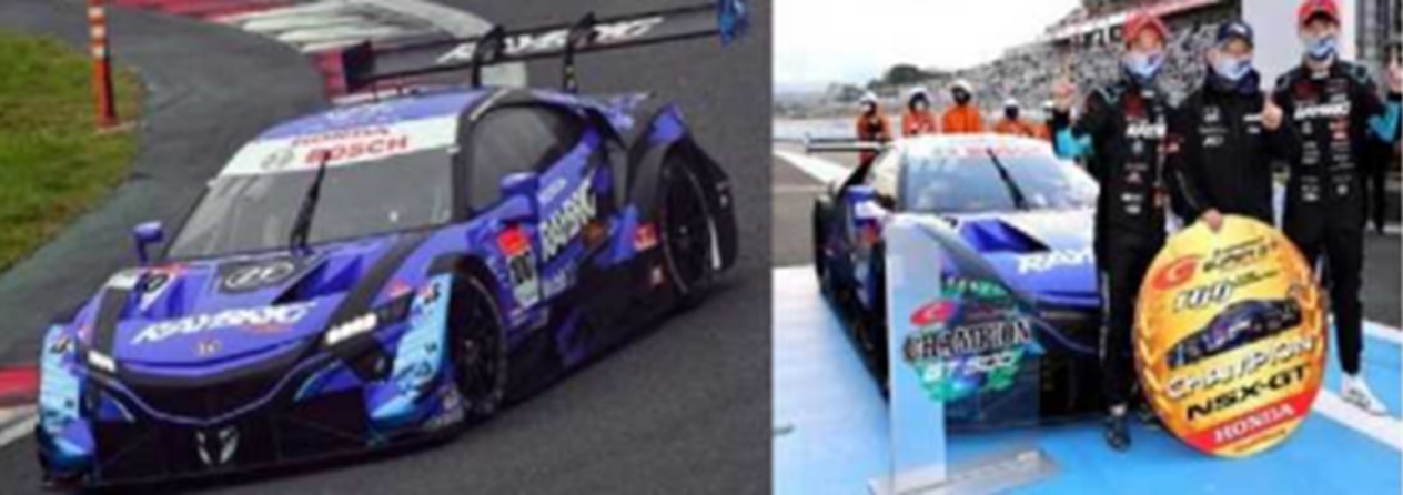 予約品　2024年3月以降順次　ミニカー　SPARK（スパーク）レジンモデル　1/43　43SGT2020　RAYBRIG NSX-GT No.100 TEAM KUNIMITSU  GT500 SUPER GT 2020 - with CHAMPION BOARD Naoki Yamamoto - Tadasuke Makino　9581677320208