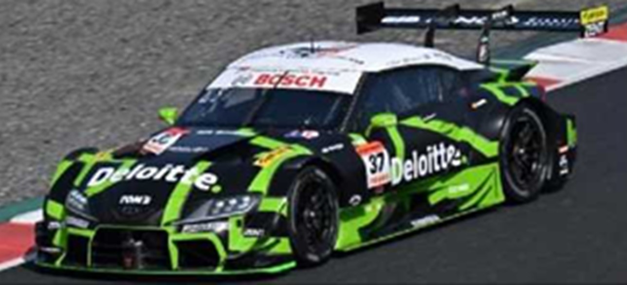 予約品　2026年頃～　ミニカー　Spark（スパーク）レジンモデル　1/43　43SGT25037　Deloitte TOM'S GR Supra TGR TEAM Deloitte TOM'S No.37 GT500 SUPER GT 2025 U. Sasahara - G. Alesi　9580006542229