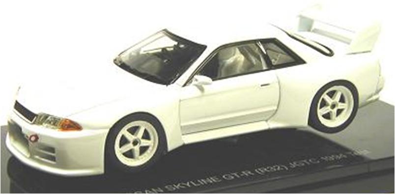 絶版品　ミニカー　EBBRO 1/43 44306 ニッサン スカイライン　GT-R　R32　JGTC1994 テストカー　シロ