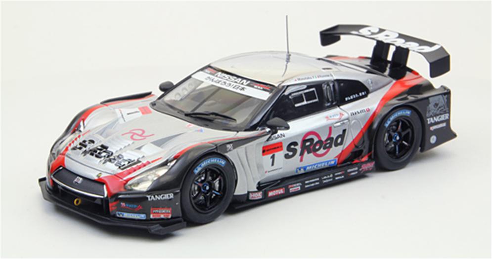 ミニカー　EBBRO　1/43　44679　エスロード　モーラ　GT-R　SGT500　2011 ニスモフェスティバル＃1　シルバー