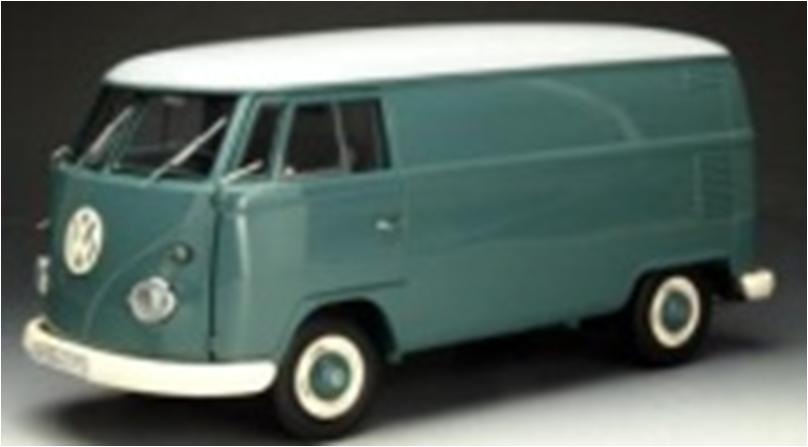 ミニカー　1/18 VW T1 ボックスバン ブルー [450027200] ミニカー Schuco シュコー 1/18 VW T1 ボックスバン ブルー