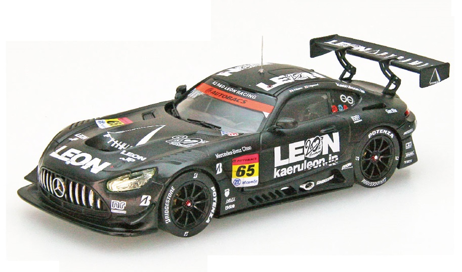 ミニカー　エブロ　EBBRO  ダイキャストモデル  1/43　45797　レオン LEON PYRAMID AMG SUPER GT GT300 2021 No.65　4526175457976