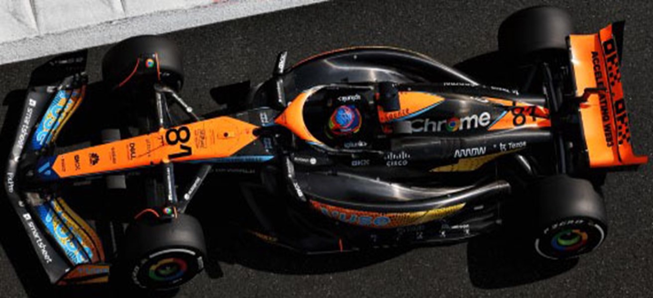 予約品　7月頃　ミニカー　MINICHAMPS（ミニチャンプス） レジンモデル  1/43　537236681　マクレーレン F1 チーム MCL60 オスカー・ピアストリ アブダビGP 2023　4012138778238