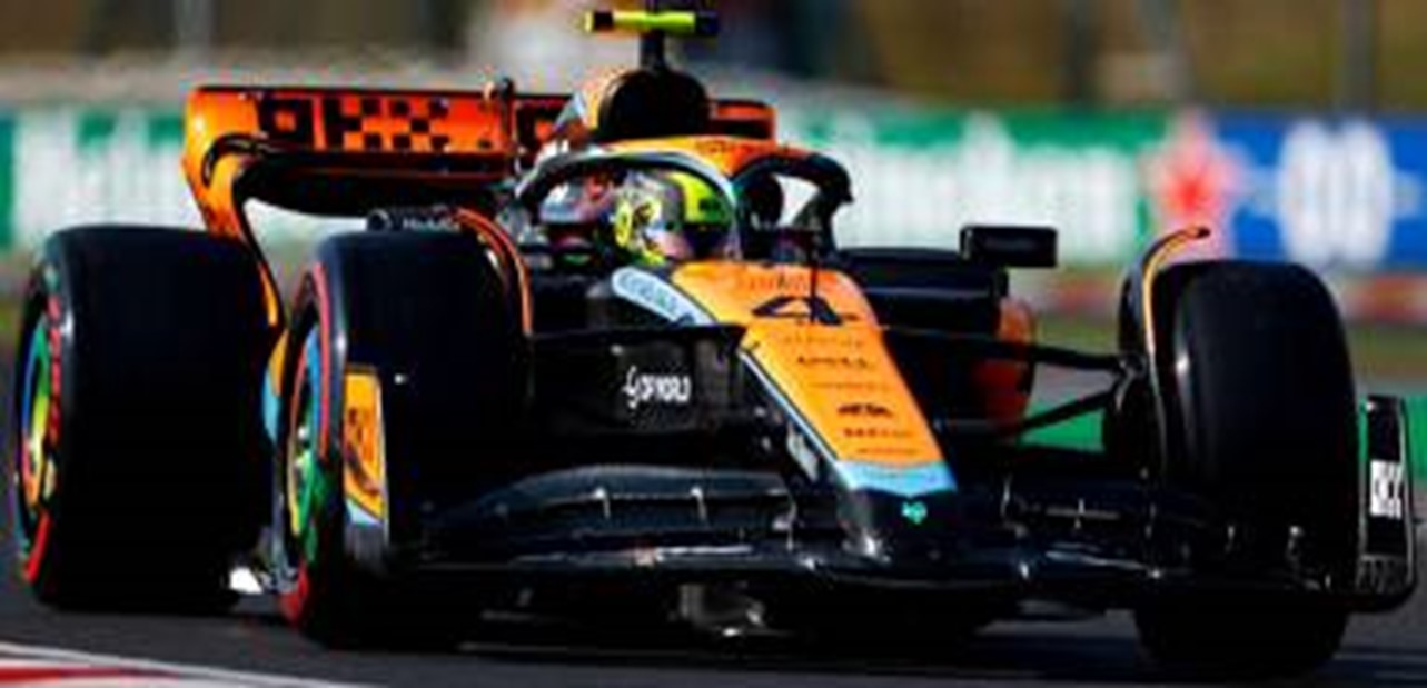 予約品　2024年３月頃　ミニカー　MINICHAMPS（ミニチャンプス） レジンモデル　1/43　537235504　マクラーレン F1 チーム MCL60 ランド・ノリス ハンガリーGP 2023 2位入賞　4012138776197