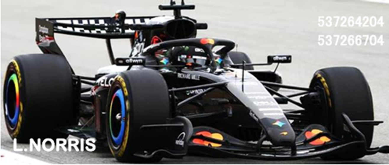 予約品　9月以降順次　ミニカー　MINICHAMPS（ミニチャンプス）レジンモデル　1/43　537266704　マクラーレン マスターカード F1チーム MCL40 ランド・ノリス 2026 テストバージョン　4012138792630