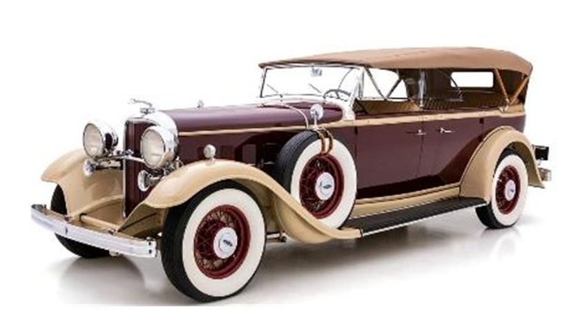 予約品　12月頃　ミニカー　サンスター SunStar　ダイキャストモデル　1/18　6221　フォード リンカーン KB 1932 トップアップ アスコットマルーン　0657440062213