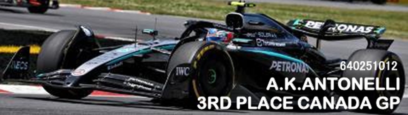 予約品　12月頃　ミニカー　MINICHAMPS（ミニチャンプス） ダイキャスト　1/64　640251012　メルセデス-AMG ペトロナス F1チーム W16 E パフォーマンスアンドレア・キミ・アントネッリ カナダGP 2025 3位入賞　4012138789456