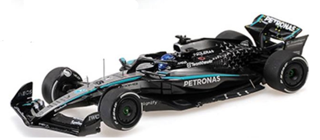 お取り寄せ予約品　11月以降順次　ミニカー　MINICHAMPS（ミニチャンプス）ダイキャストモデル 　1/64　640251863　メルセデス-AMG ペトロナス F1チーム W16 E パフォーマンス ジョージ・ラッセル シンガポールGP 2025 優勝　4012138791596
