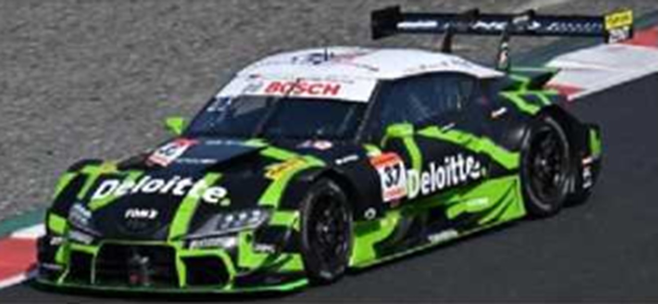 予約品　12月頃　ミニカー　Spark（スパーク）　1/64　64SGT25037　Deloitte TOM'S GR Supra TGR TEAM Deloitte TOM'S No.37 GT500 SUPER GT 2025 U. Sasahara G. Alesi　9580006545411