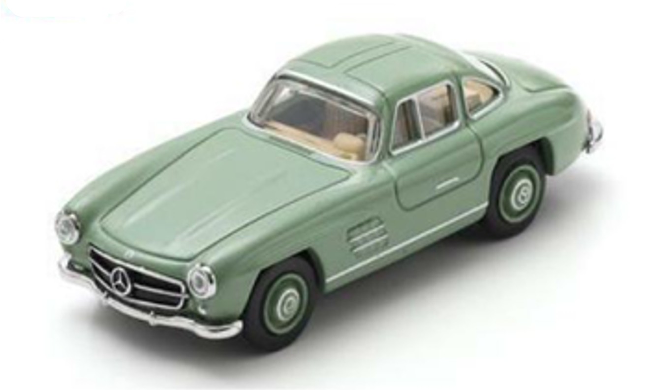予約品　2027年5月以降　ミニカー　Schuco（シュコー） ダイキャストモデル　1/64　64U00091　1954 Mercedes-Benz 300 SL, green　9581677370913