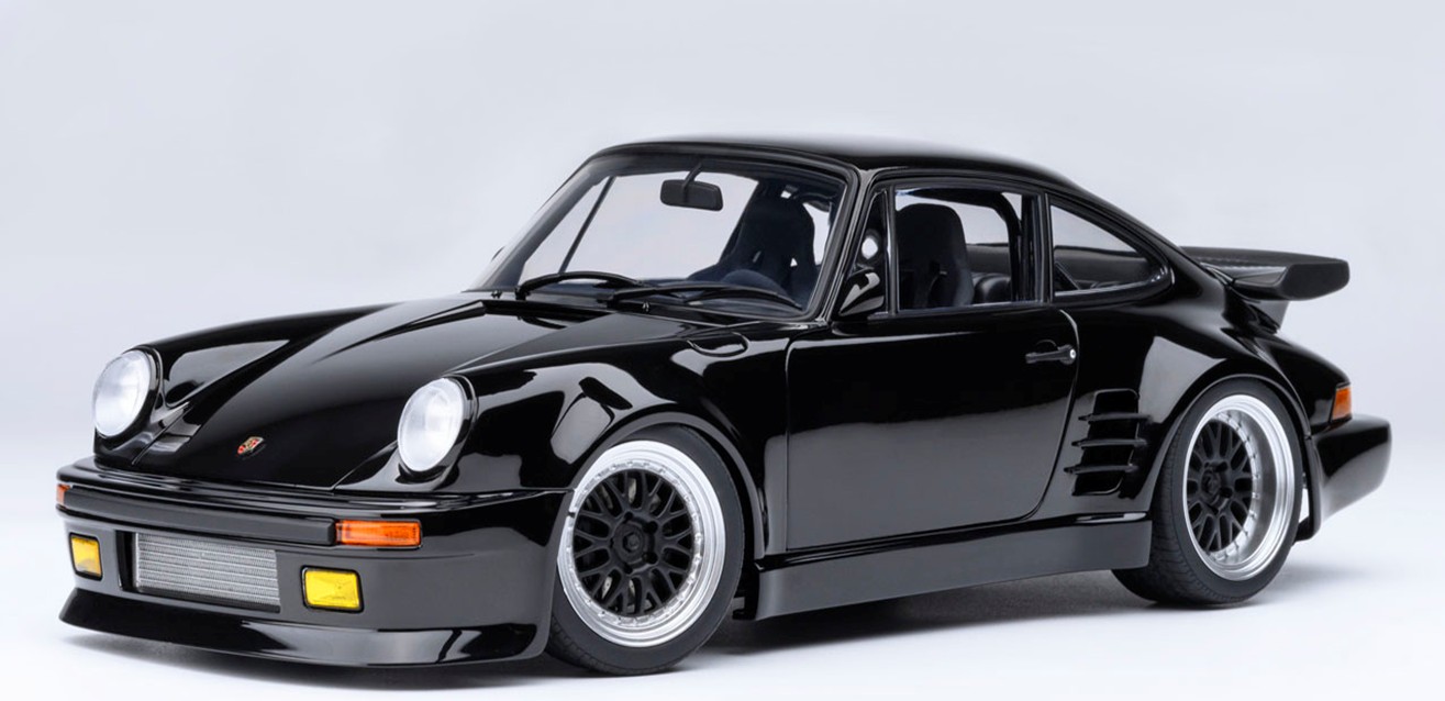 お取り寄せ予約品　10月頃　ミニカー　AUTOart （オートアート・コンポジットダイキャストモデル） 1/18　78158　ポルシェ 911 （930） ターボ 「湾岸ミッドナイト」 ブラックバード （第1巻仕様）