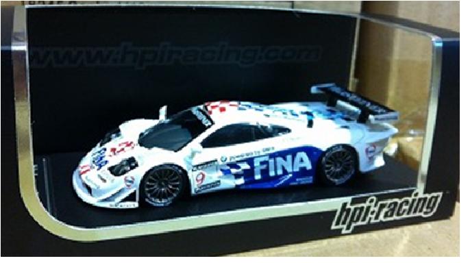 ミニカー　HPI　1/43　8245　マクラーレン Ｆ１ ＧＴＲ（＃９） 1998　鈴鹿　P.コックス/R.ラバグリア