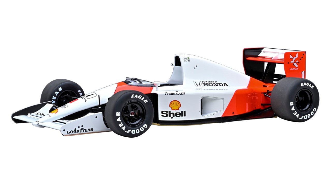 お取り寄せ予約品　8月頃　ミニカー　AUTOart （オートアート・コンポジットダイキャストモデル） 1/18　89150　マクラーレン ホンダ MP4/6 日本GP 1991年 #1 （アイルトン・セナ）