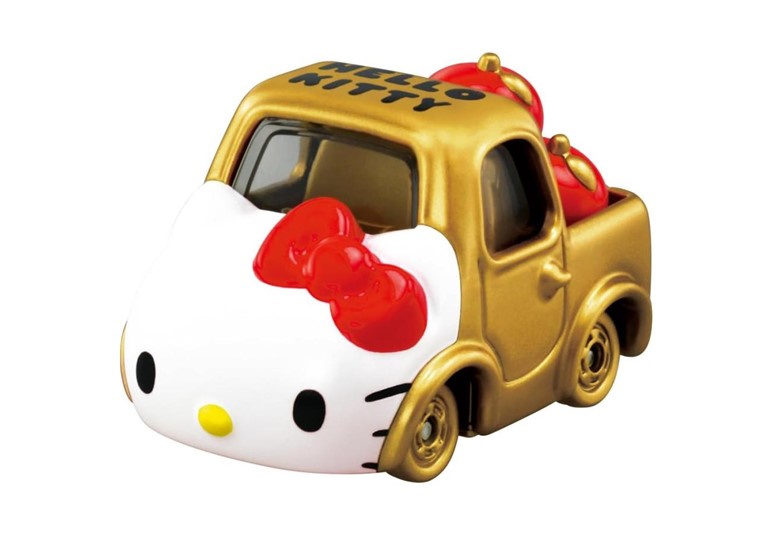 ミニカー　タカラトミー　1/64　934547　ドリームトミカ SP ハローキティ50周年記念 ハローキティ（ゴールド）　4904810934547