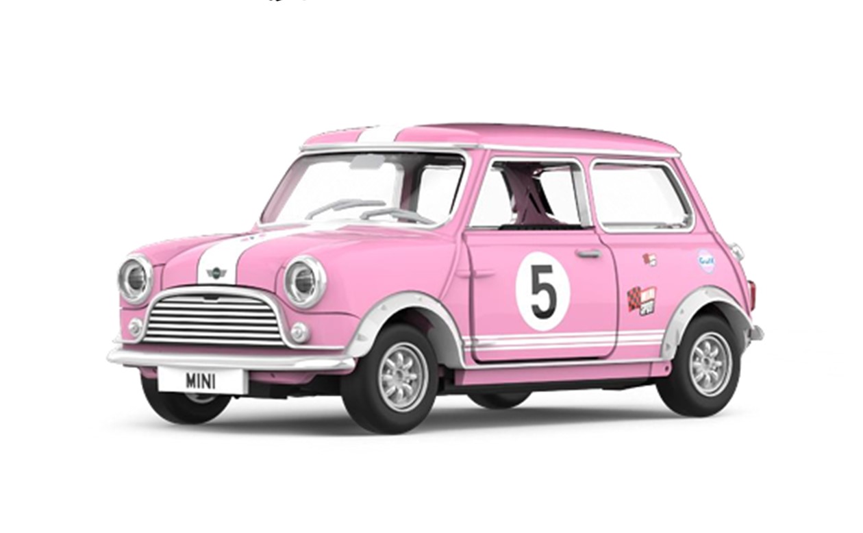 ミニカー　 トイイースト TINY(タイニー)　 1/64　ATC66205　Tiny City ミニ クーパー Mk1 ピンク #5　4894826029095