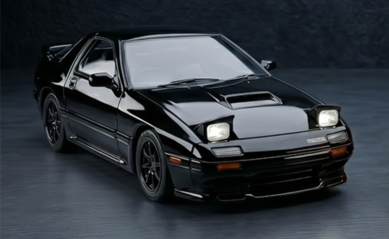 お取り寄せ予約品　10月以降　ミニカー　ATS-MODELS　ダイキャスト　1/64　ATS880206　マツダ MAZDA RX-7 FC3S ブラック　4981932088280