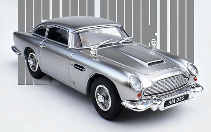 お取り寄せ予約品　6月以降　ミニカー　ATS-MODELS  ダイキャスト　1/64　ATS881202　アストンマーチン Aston Martin DB5 シルバー　4981932088020